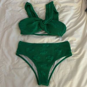 Green swimsuit